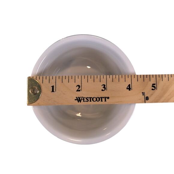 Triangular Black Wire Stand and White Ceramic Planter 4 in - Picture 8 of 9